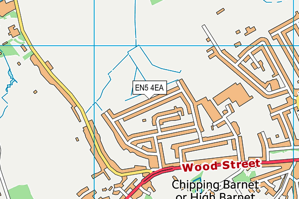 EN5 4EA map - OS VectorMap District (Ordnance Survey)