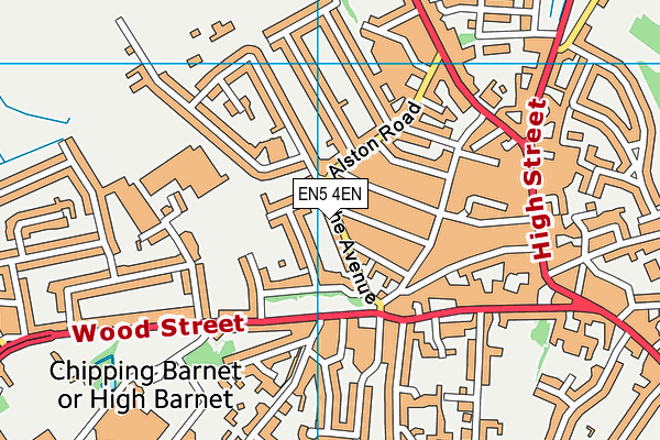 EN5 4EN map - OS VectorMap District (Ordnance Survey)