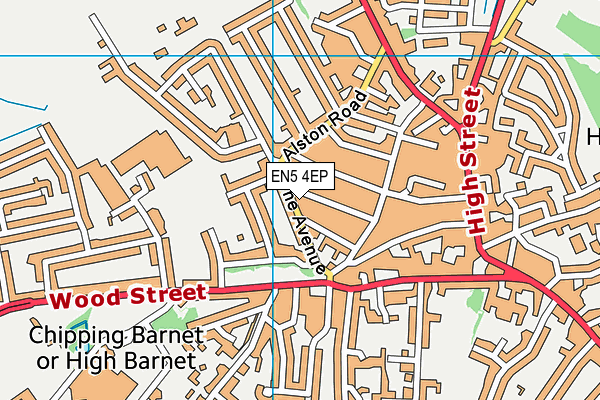 EN5 4EP map - OS VectorMap District (Ordnance Survey)