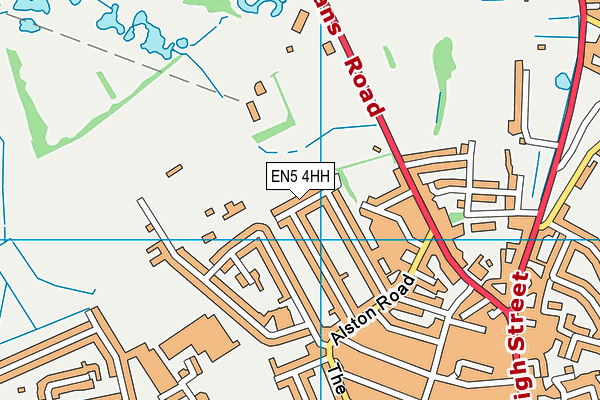 EN5 4HH map - OS VectorMap District (Ordnance Survey)