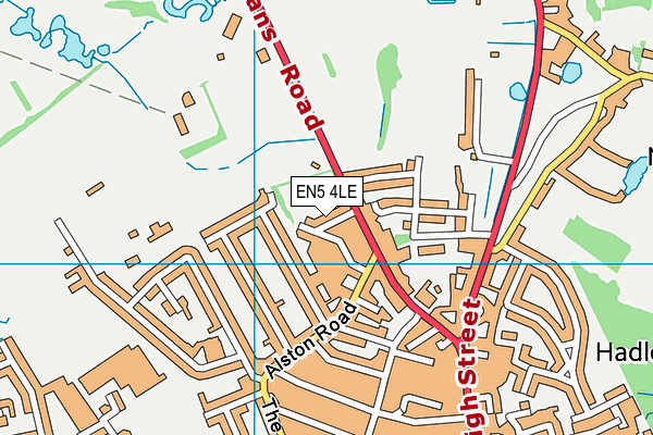 EN5 4LE map - OS VectorMap District (Ordnance Survey)