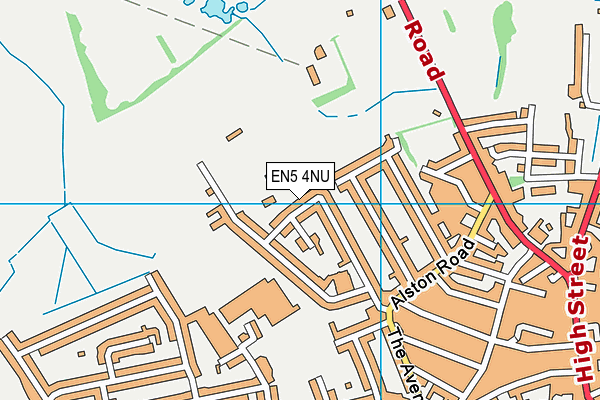 EN5 4NU map - OS VectorMap District (Ordnance Survey)