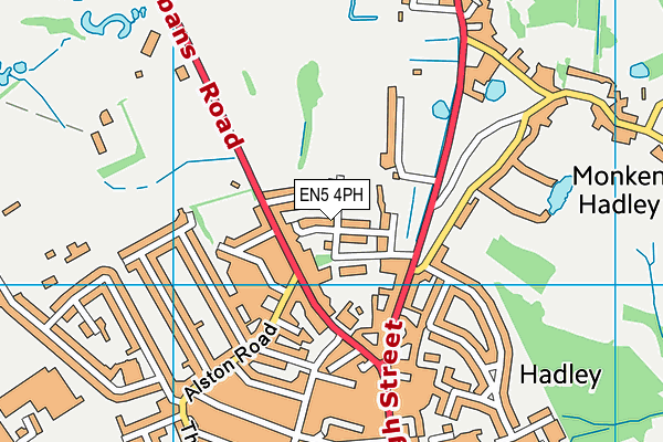 EN5 4PH map - OS VectorMap District (Ordnance Survey)