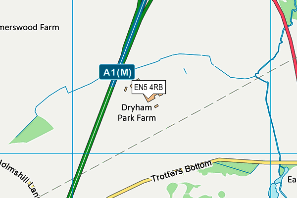 EN5 4RB map - OS VectorMap District (Ordnance Survey)