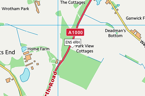 EN5 4RH map - OS VectorMap District (Ordnance Survey)