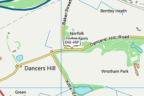 EN5 4RP map - OS VectorMap District (Ordnance Survey)