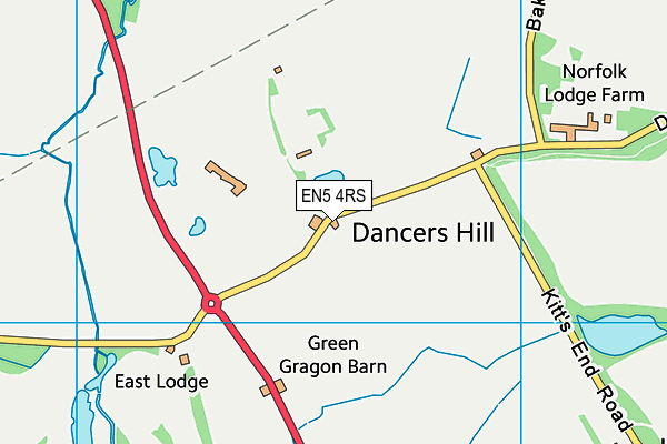 EN5 4RS map - OS VectorMap District (Ordnance Survey)