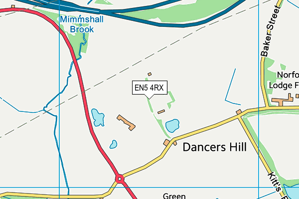 EN5 4RX map - OS VectorMap District (Ordnance Survey)