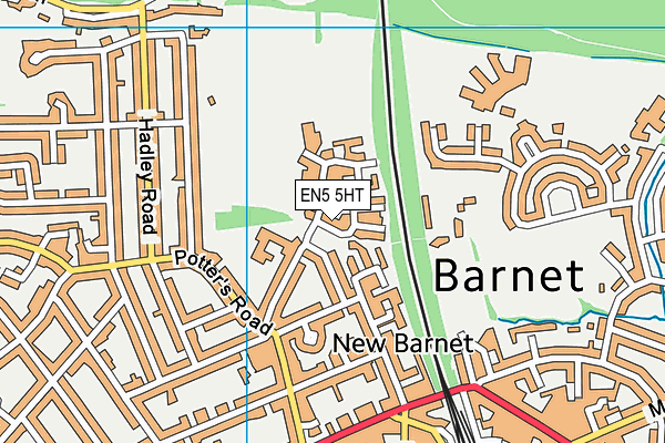 Cromer Road Primary School map (EN5 5HT) - OS VectorMap District (Ordnance Survey)