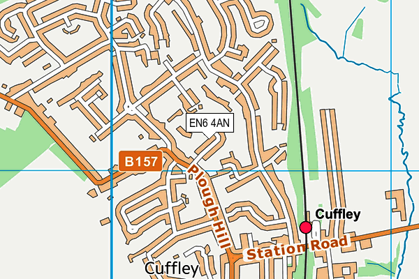 EN6 4AN map - OS VectorMap District (Ordnance Survey)