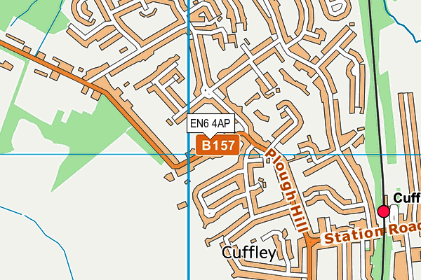 EN6 4AP map - OS VectorMap District (Ordnance Survey)