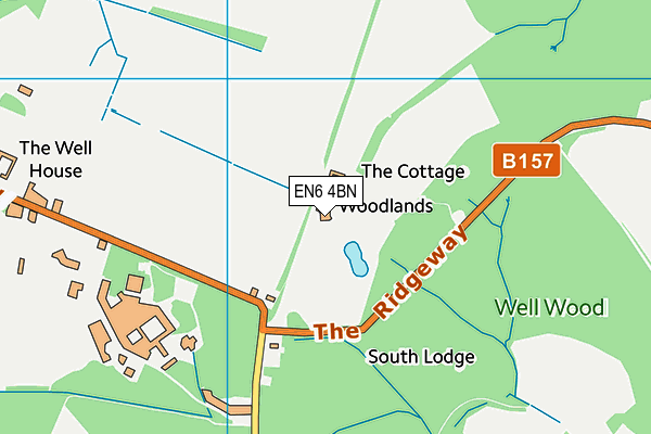 EN6 4BN map - OS VectorMap District (Ordnance Survey)