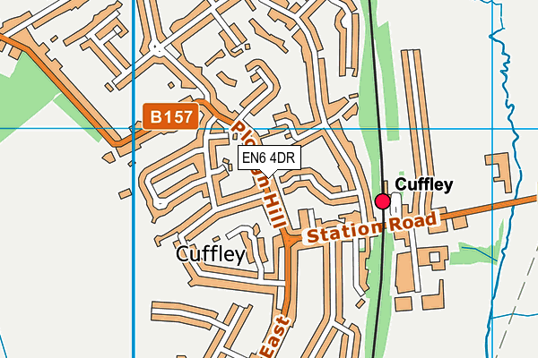 EN6 4DR map - OS VectorMap District (Ordnance Survey)