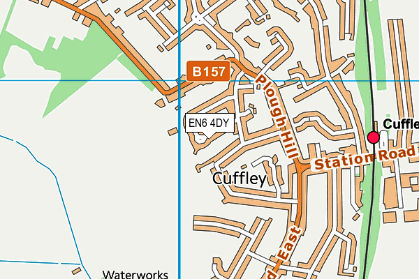EN6 4DY map - OS VectorMap District (Ordnance Survey)