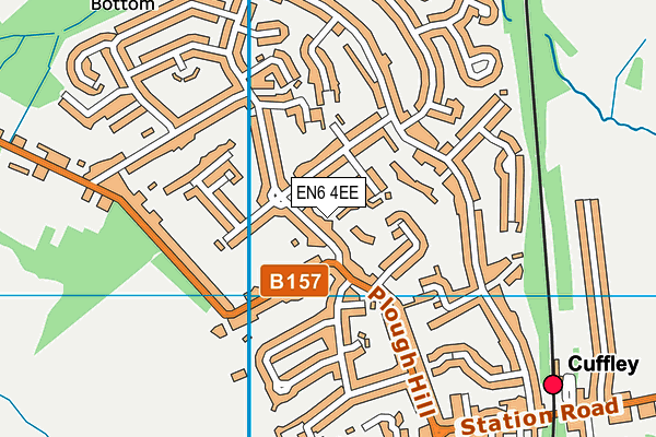 EN6 4EE map - OS VectorMap District (Ordnance Survey)