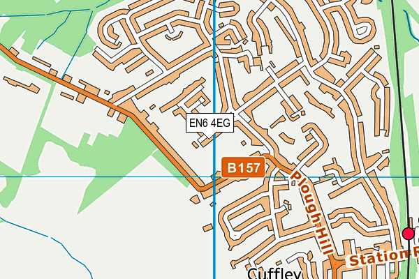 EN6 4EG map - OS VectorMap District (Ordnance Survey)