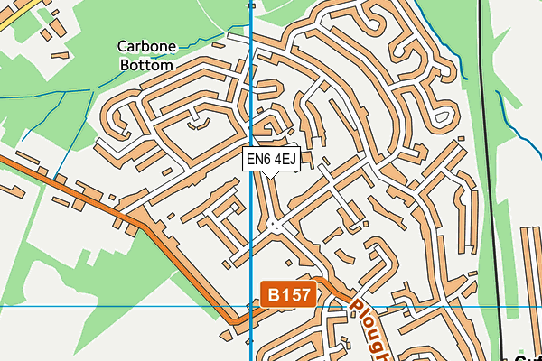 EN6 4EJ map - OS VectorMap District (Ordnance Survey)