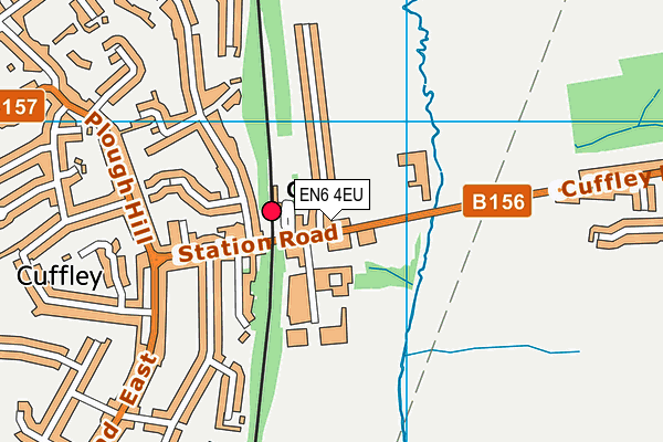 EN6 4EU map - OS VectorMap District (Ordnance Survey)