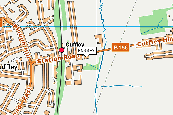 EN6 4EY map - OS VectorMap District (Ordnance Survey)
