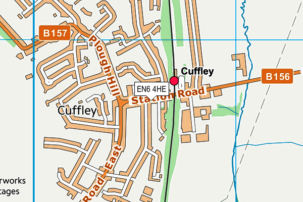 EN6 4HE map - OS VectorMap District (Ordnance Survey)