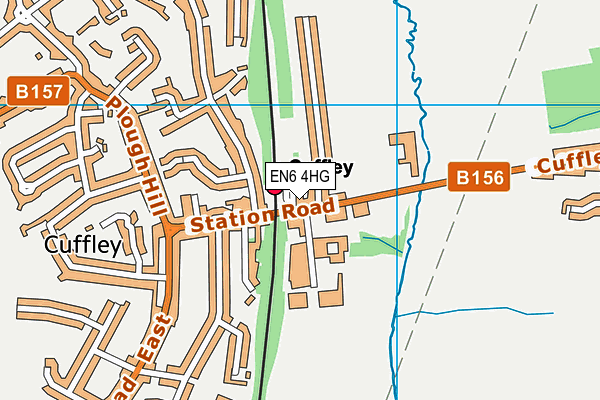EN6 4HG map - OS VectorMap District (Ordnance Survey)
