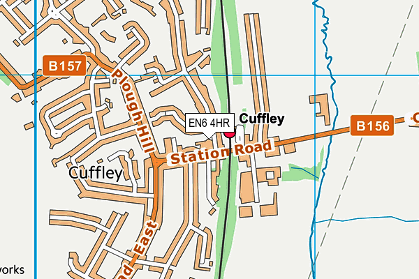EN6 4HR map - OS VectorMap District (Ordnance Survey)