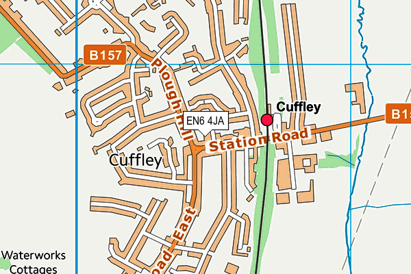 EN6 4JA map - OS VectorMap District (Ordnance Survey)