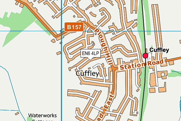 EN6 4LP map - OS VectorMap District (Ordnance Survey)