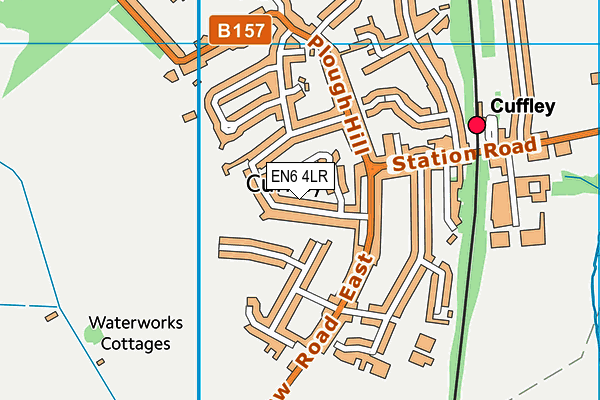 EN6 4LR map - OS VectorMap District (Ordnance Survey)