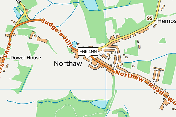 EN6 4NN map - OS VectorMap District (Ordnance Survey)