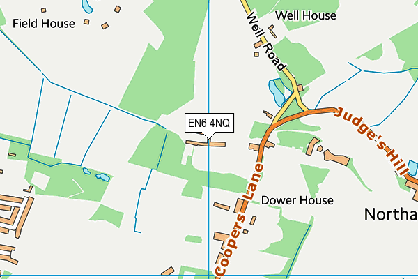 EN6 4NQ map - OS VectorMap District (Ordnance Survey)