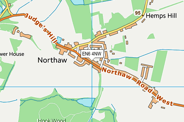 The Kidston Institute map (EN6 4NW) - OS VectorMap District (Ordnance Survey)