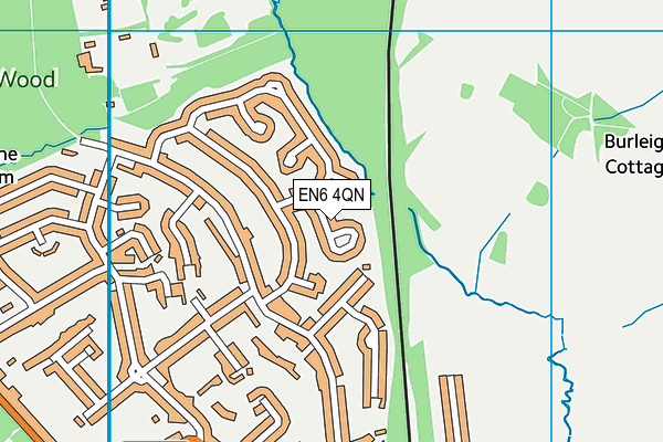 Map of NEVER BACK DOWN LTD at district scale