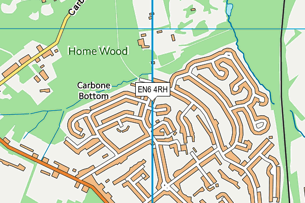 EN6 4RH map - OS VectorMap District (Ordnance Survey)