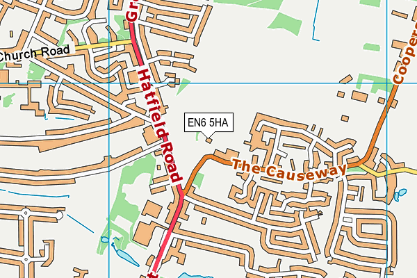 Stormont School map (EN6 5HA) - OS VectorMap District (Ordnance Survey)