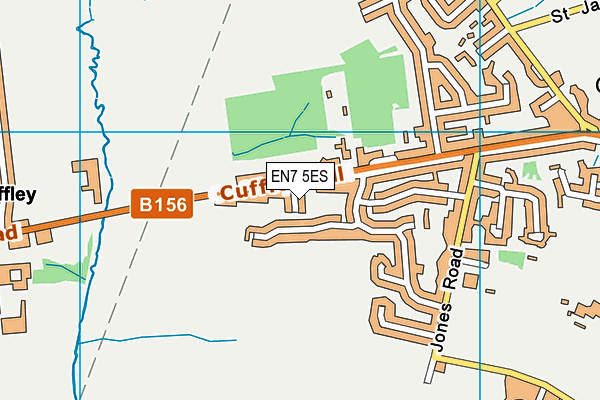 EN7 5ES map - OS VectorMap District (Ordnance Survey)