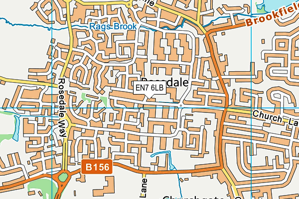 Andrews Lane Primary School map (EN7 6LB) - OS VectorMap District (Ordnance Survey)