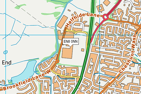 EN8 0NN map - OS VectorMap District (Ordnance Survey)