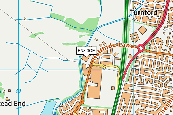 Puregym (Cheshunt Brookfield Shopping Park) map (EN8 0QE) - OS VectorMap District (Ordnance Survey)