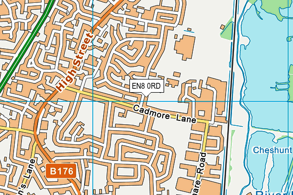 EN8 0RD map - OS VectorMap District (Ordnance Survey)
