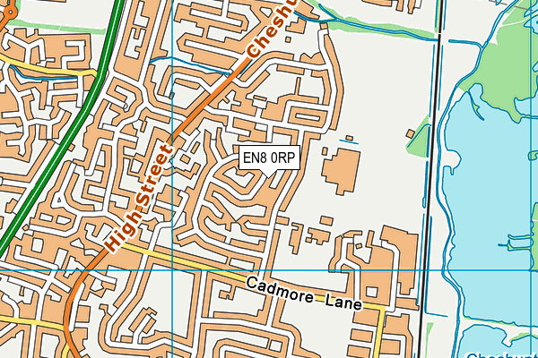 EN8 0RP map - OS VectorMap District (Ordnance Survey)