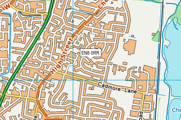 EN8 0RR map - OS VectorMap District (Ordnance Survey)