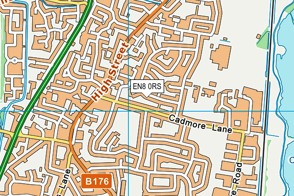EN8 0RS map - OS VectorMap District (Ordnance Survey)