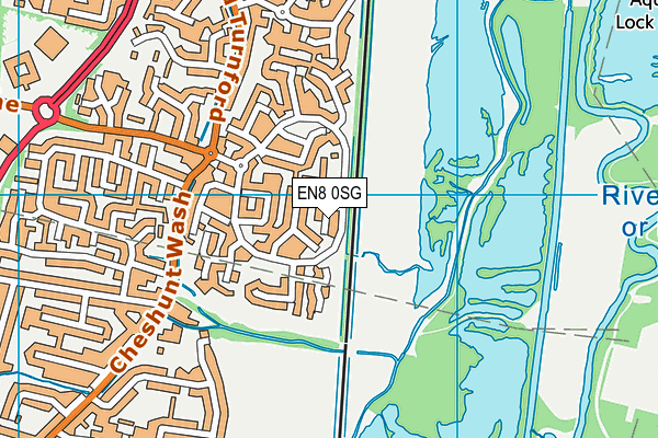 EN8 0SG map - OS VectorMap District (Ordnance Survey)