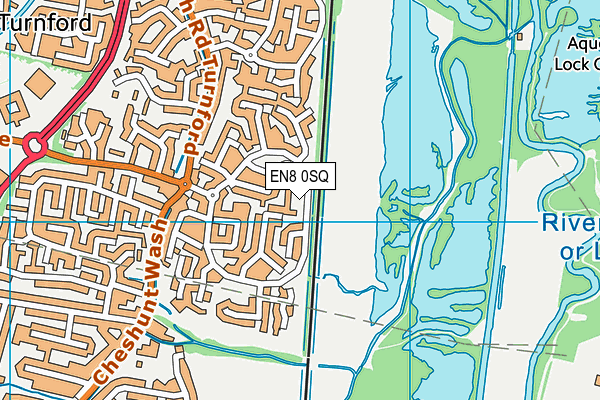 EN8 0SQ map - OS VectorMap District (Ordnance Survey)