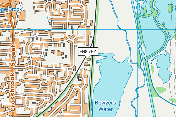 EN8 7EZ map - OS VectorMap District (Ordnance Survey)