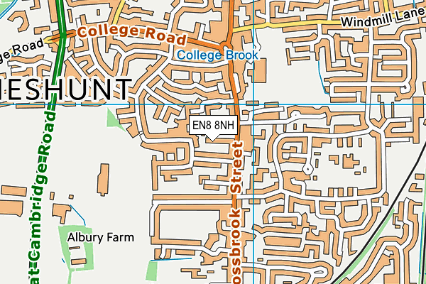 Map of TURNERS COURT CHESHUNT LIMITED at district scale
