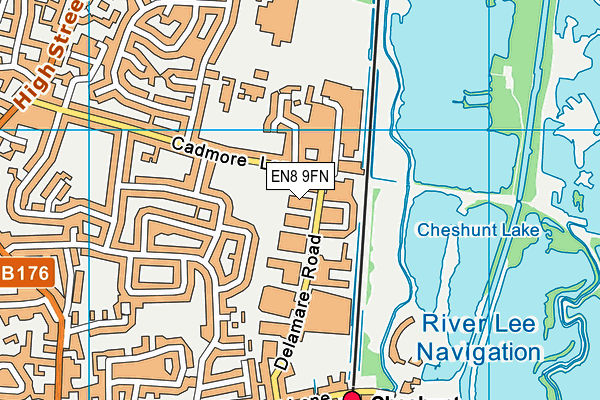 EN8 9FN map - OS VectorMap District (Ordnance Survey)