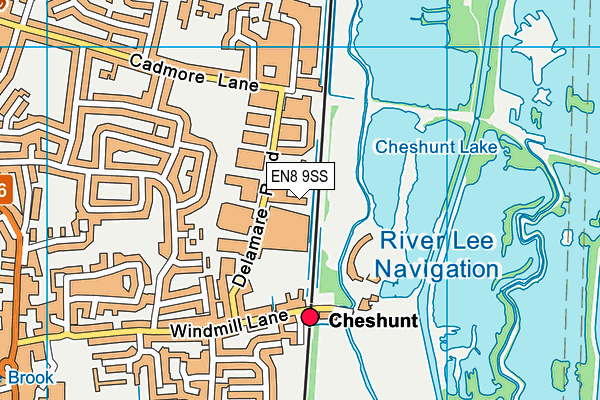 EN8 9SS map - OS VectorMap District (Ordnance Survey)