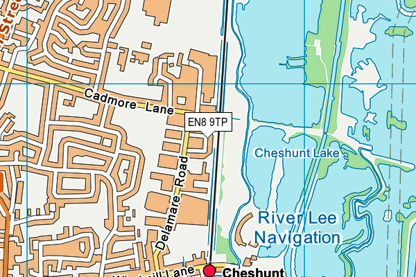 EN8 9TP map - OS VectorMap District (Ordnance Survey)